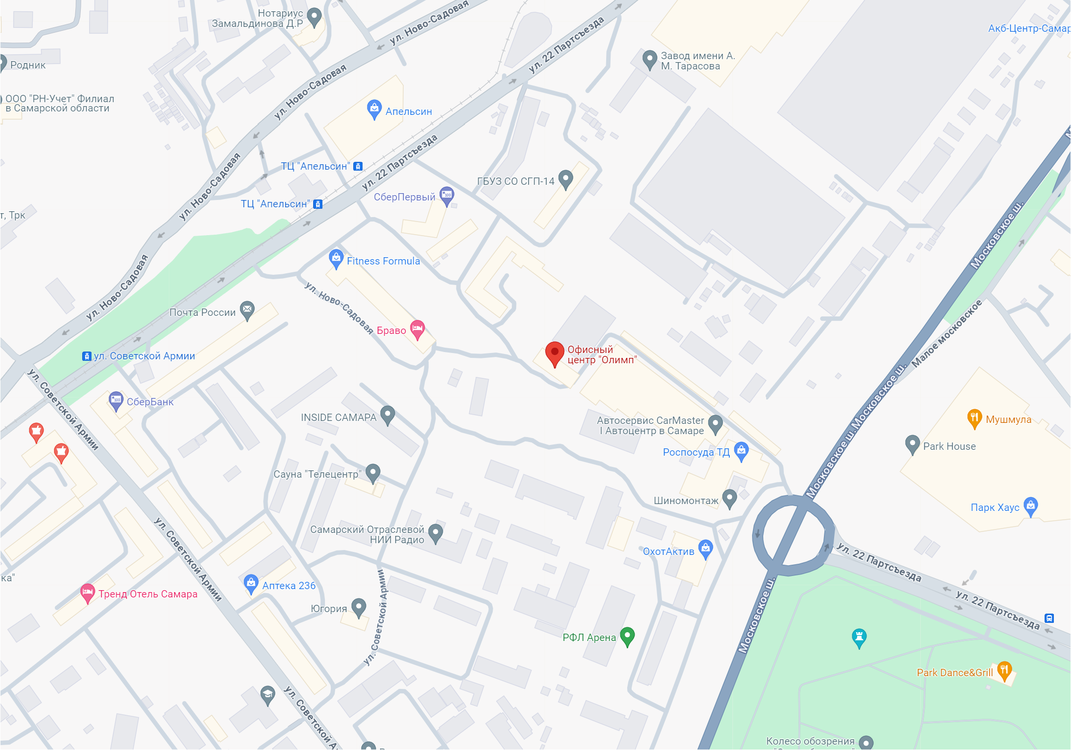 Карта проезда